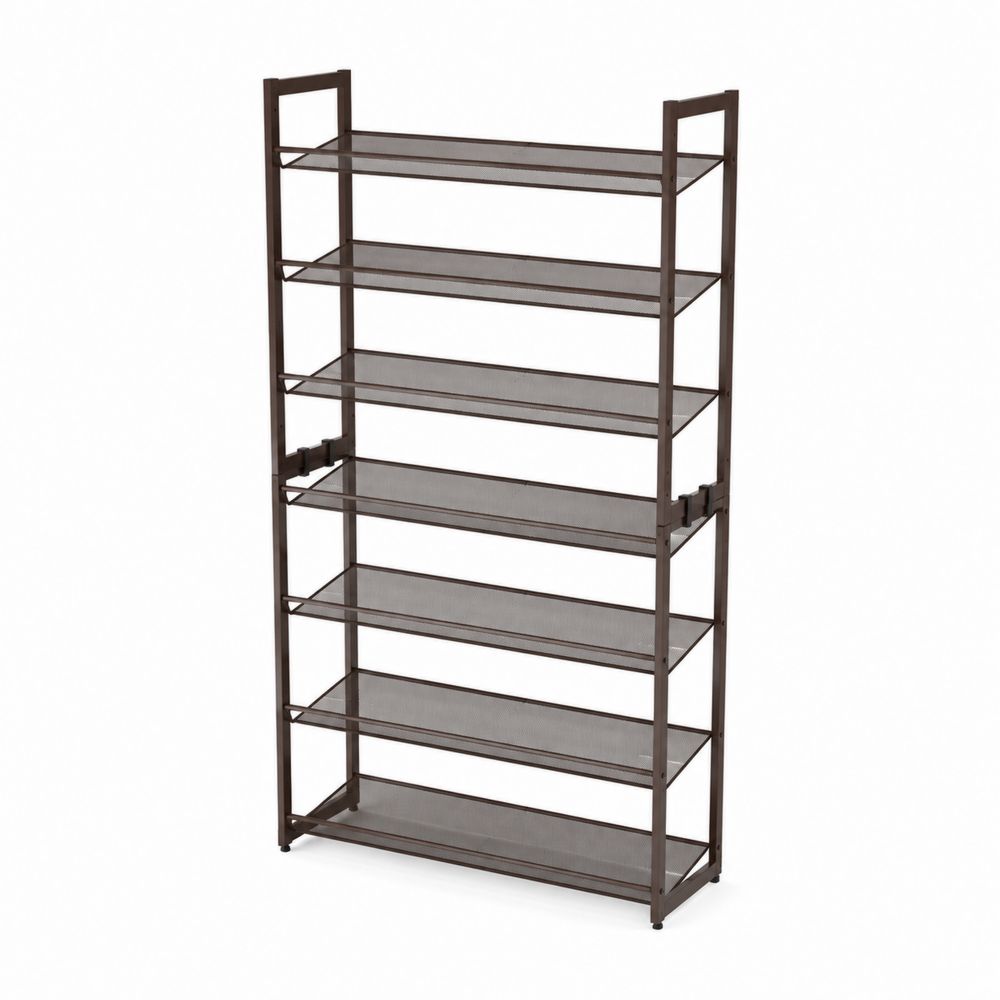 Metall-Schuhregal 6 Ebenen Braun-maisonfleurco