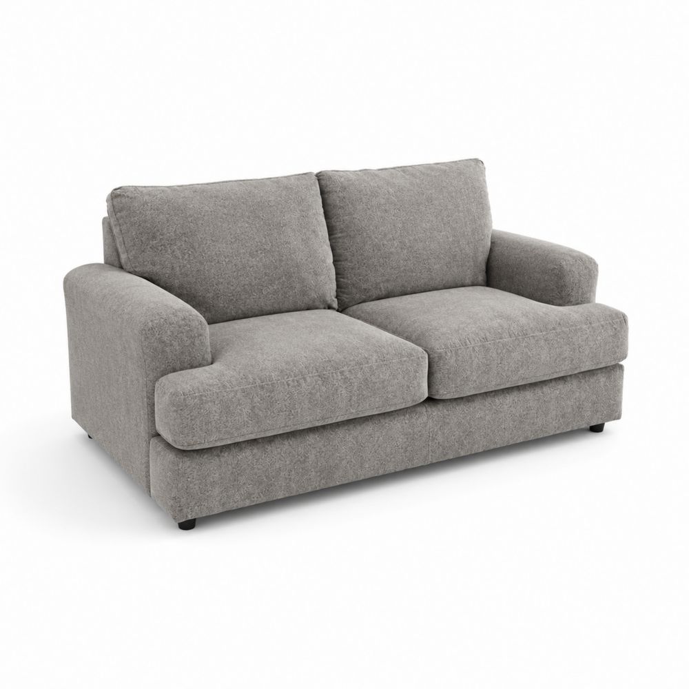 2-Sitzer Sofa aus Stoff in Hellgrau-maisonfleurco