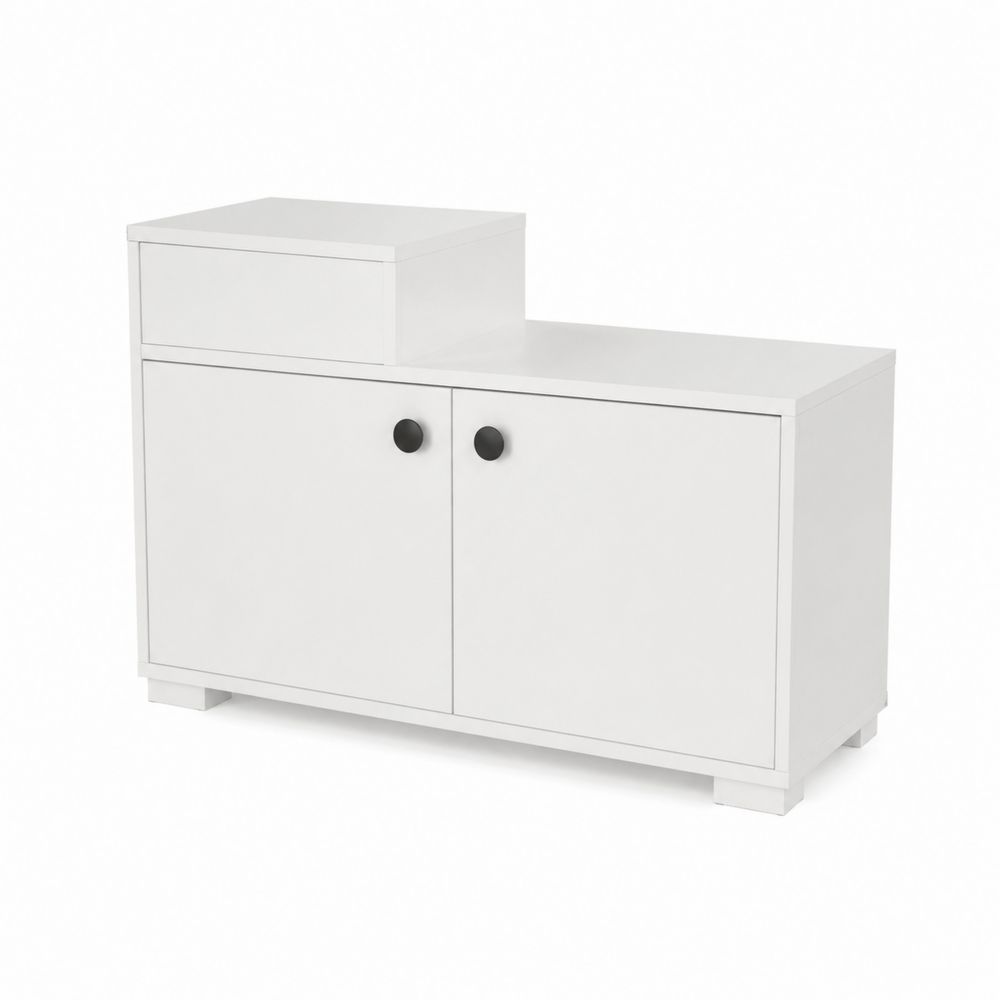 Schuhschrank mit Türen Weiß MDF 80x40x45 cm-maisonfleurco