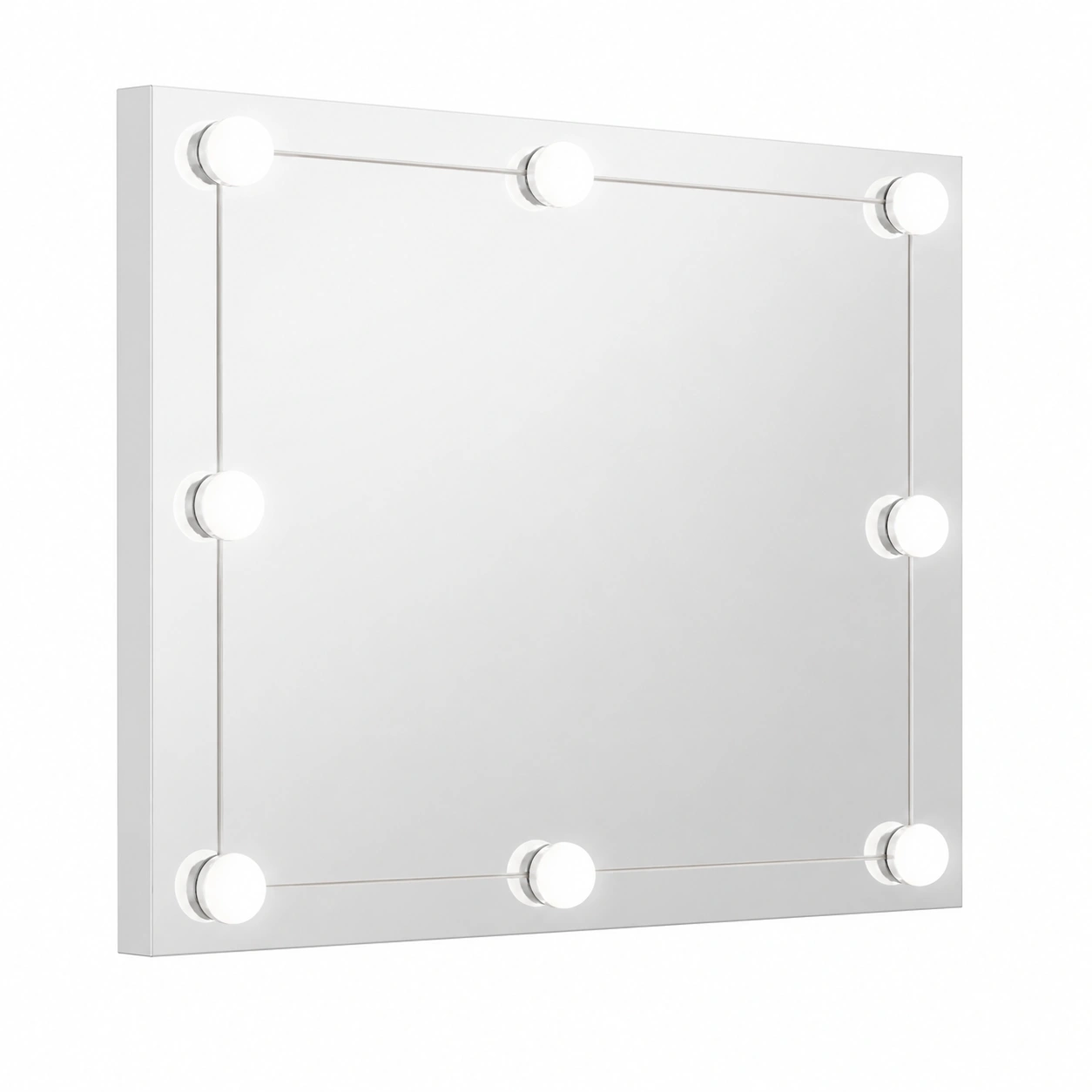 Espejo rectangular con fijacion visible-NestCraftHome