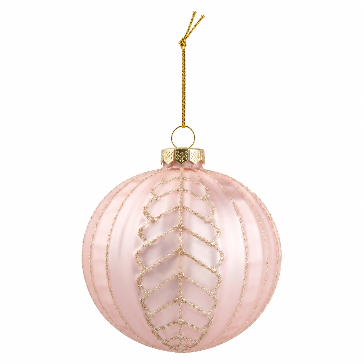 Bola navidena decorativa rosa-NestAndWood