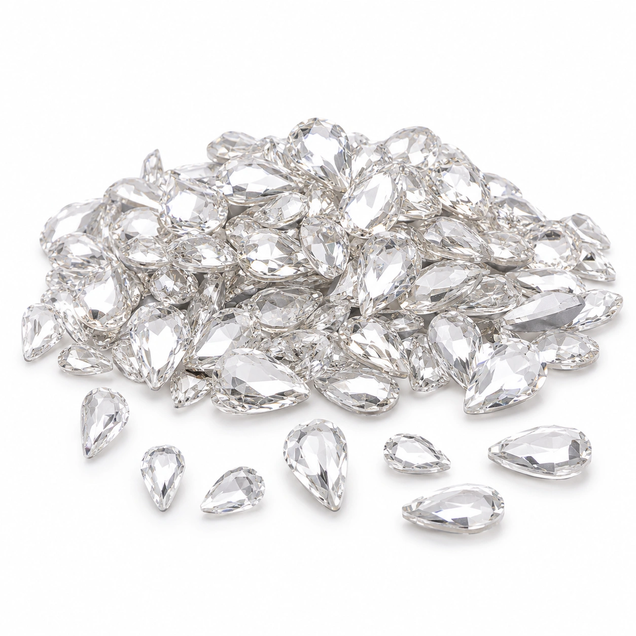 Juego de gemas decorativas transparentes-NestAndWood