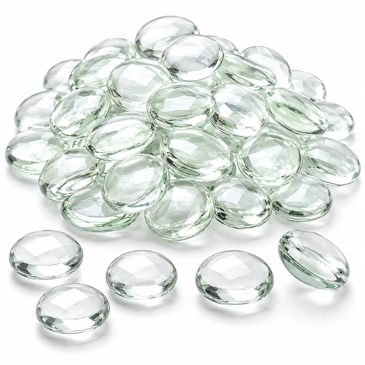 Piedras Decorativas de Vidrio Ovaladas-NestAndWood