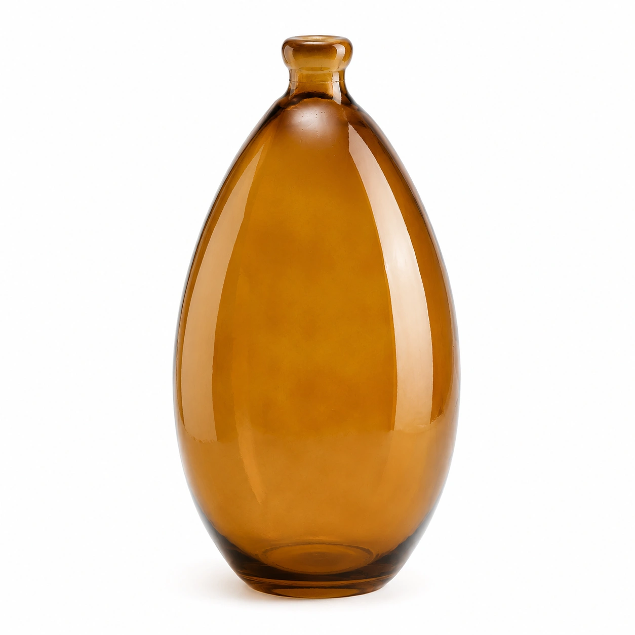 Jarron decorativo vidrio ambar-NestAndWood