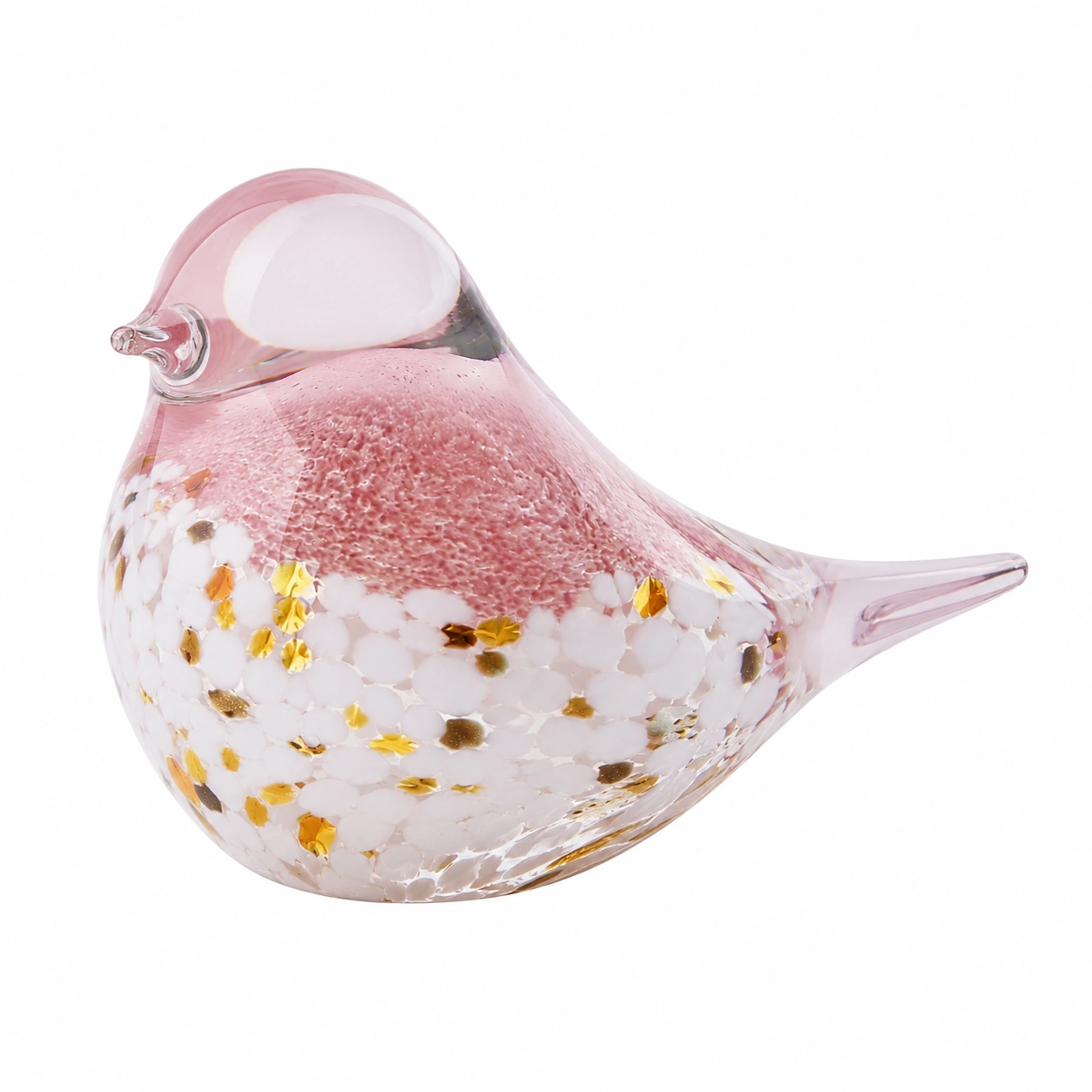 Figura decorativa de pajaro en cristal-NestAndWood