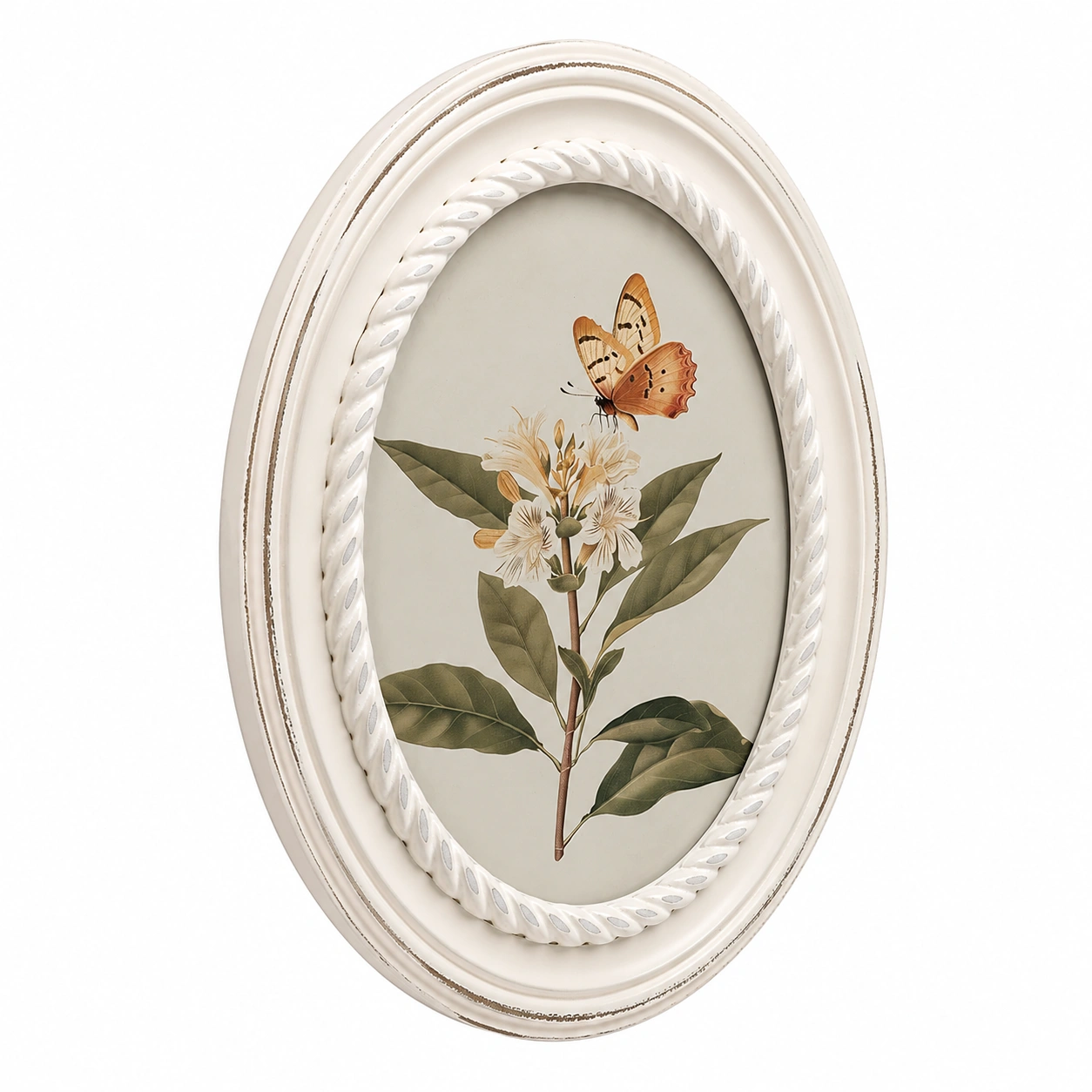 Cuadro Decorativo Ovalado Floral-NestAndWood