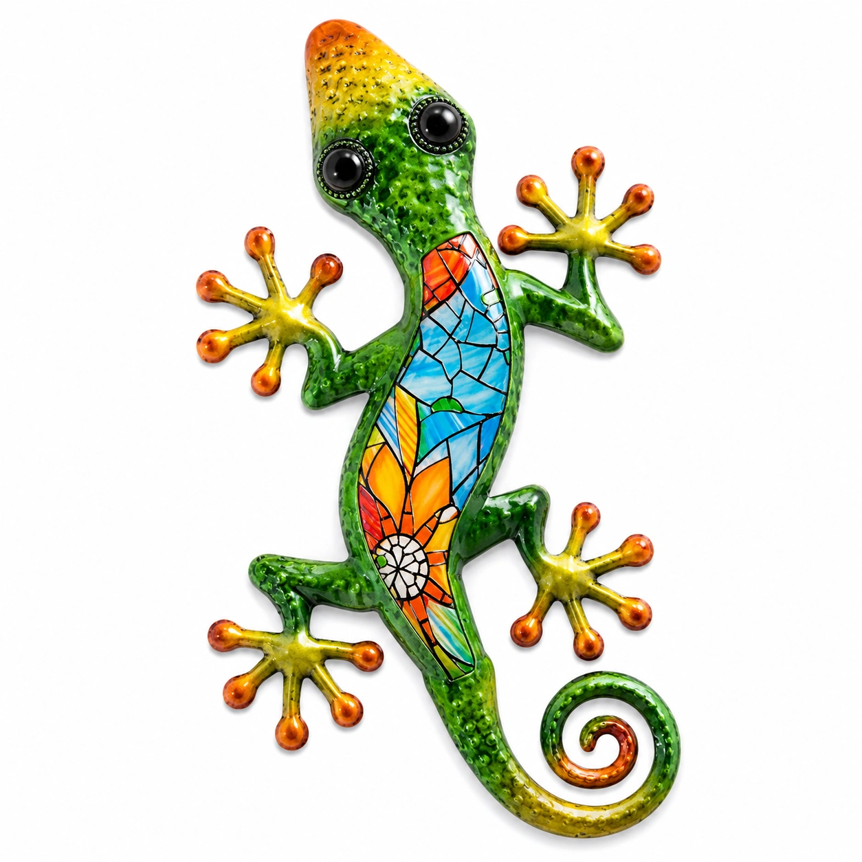 Figura Decorativa de Lagartija para Pared-NestAndWood