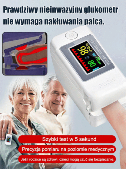 Bezinwazyjny glukometr dla seniora (zero bólu i igieł 🚫💉) – kup teraz w ofercie 1+1 GRATIS  z 14-dniową próbą  i płatnością za pobraniem 🚚!