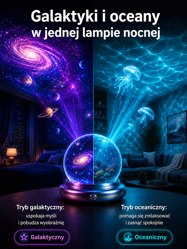 Imersyjny Projektor Gwiazd 4K Aurora – Idealny Prezent dla Dzieci (-50% OFF, Za Pobraniem)
