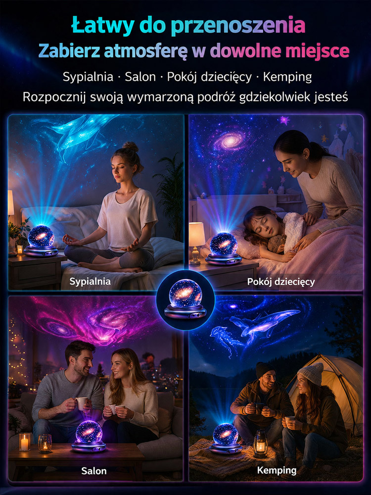 Imersyjny Projektor Gwiazd 4K Aurora – Idealny Prezent dla Dzieci (-50% OFF, Za Pobraniem)