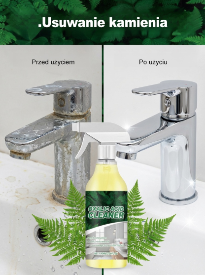 【1+1 Gratis】Profesjonalny Spray Czyszczący z Kwasem Szczawiowym do Kuchni i Łazienki – Usuwa 99.9% Kamienia i Rdzy w 5 Sekund