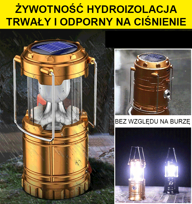 Lampa Solarna Wodoodporna – Oświetlenie Ogrodowe LED -30% Promocja