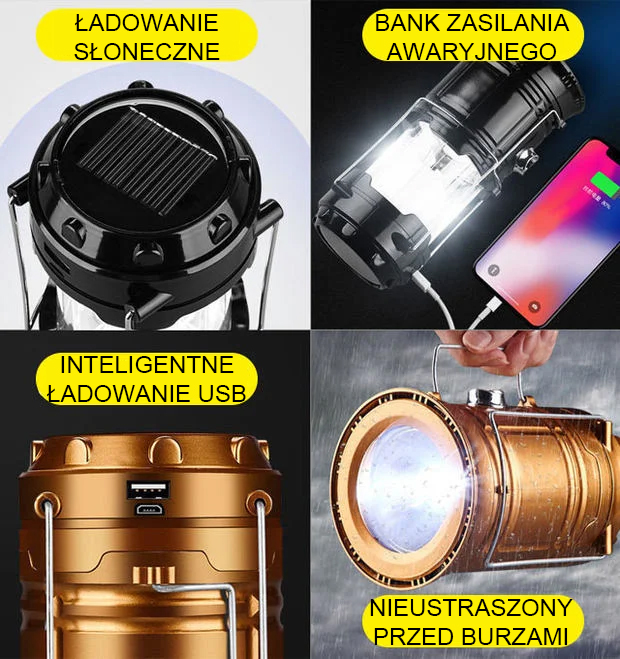 Lampa Solarna Wodoodporna – Oświetlenie Ogrodowe LED -30% Promocja