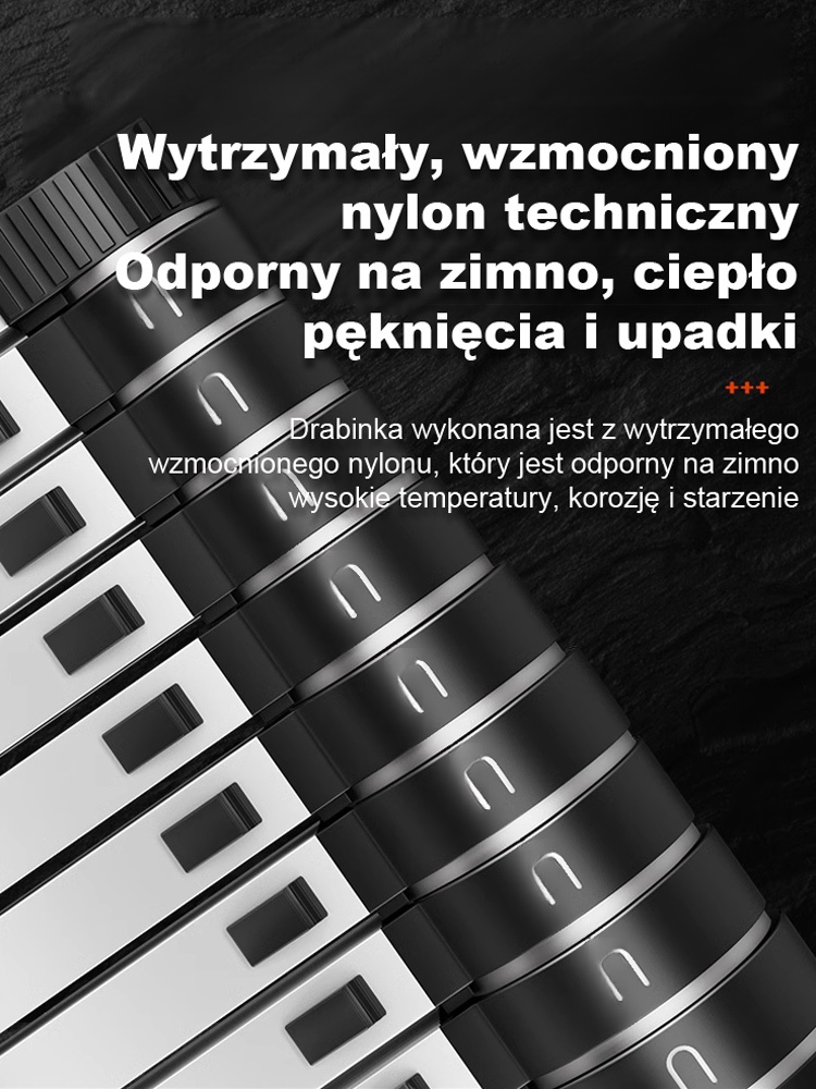 Niemiecka Jakość: Profesjonalna Drabina Teleskopowa Antypoślizgowa do Domu i Ogrodu