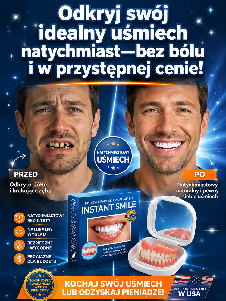 🌟 Osiągnij idealny uśmiech w 3 minuty – bez dentysty, bezboleśnie i w przystępnej cenie! 💥