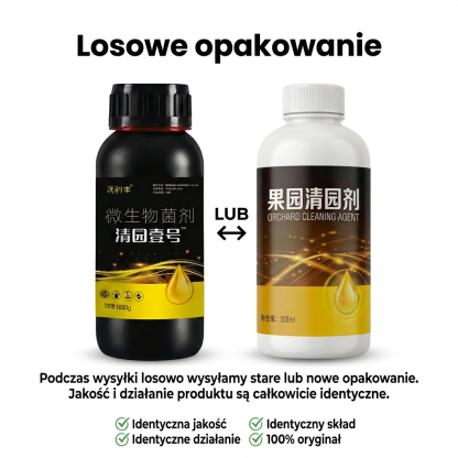 Środek do czyszczenia ogrodów roślinnych i drzew owocowych