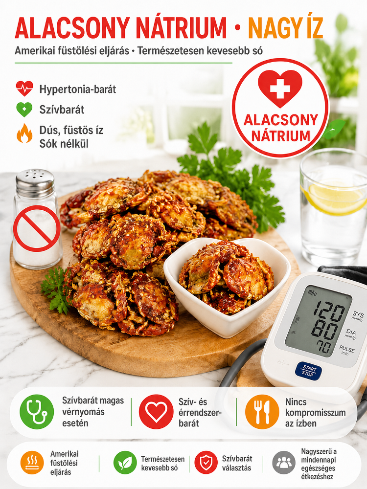 Frissen fogott mélytengeri rákok, húsos és ízletes, fűszeres és ropogós, fogyasztásra kész rákfiókák.