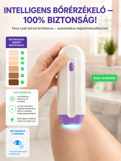IPL+RF 2026 szőrtelenítő készülék: Fájdalommentes, bőrmegújító, vízálló, selymesen simává varázsolja a bőrt.
