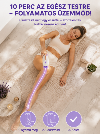 IPL+RF 2026 szőrtelenítő készülék: Fájdalommentes, bőrmegújító, vízálló, selymesen simává varázsolja a bőrt.
