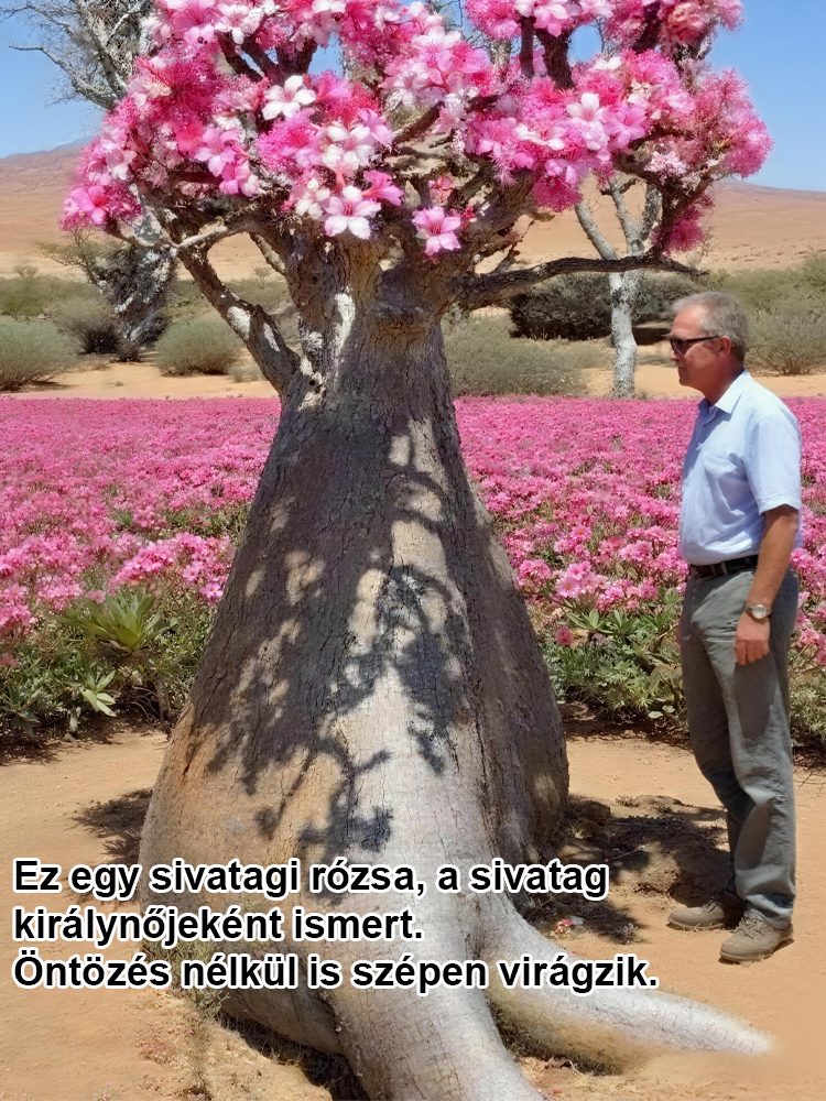 【100 évig élő】 Sivatagi rózsa hagymagumó virág