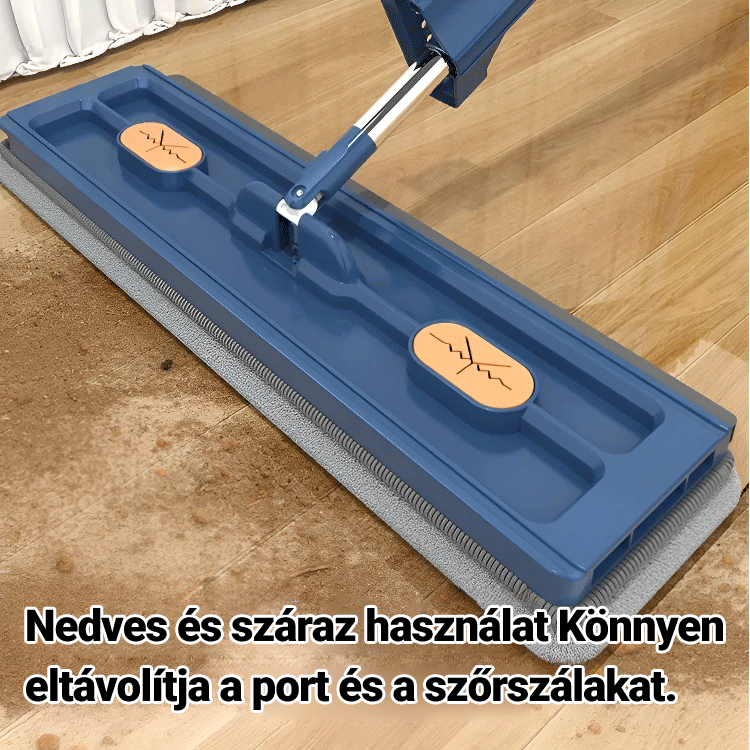 【Hasznos asszisztens】Önpréses lapos felmosó,Duplázza meg a háztartási takarítás sebességét!