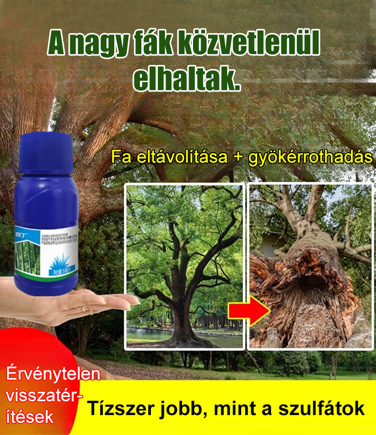 [Pénzvisszafizetési garancia] Professzionális, nagyon erős gyökérirtó szer 🌳 | Eltávolít fákat, bambuszt és gyomokat | Talajbarát | Már 24 órán belül hatékony | 1 évig tartós védelem