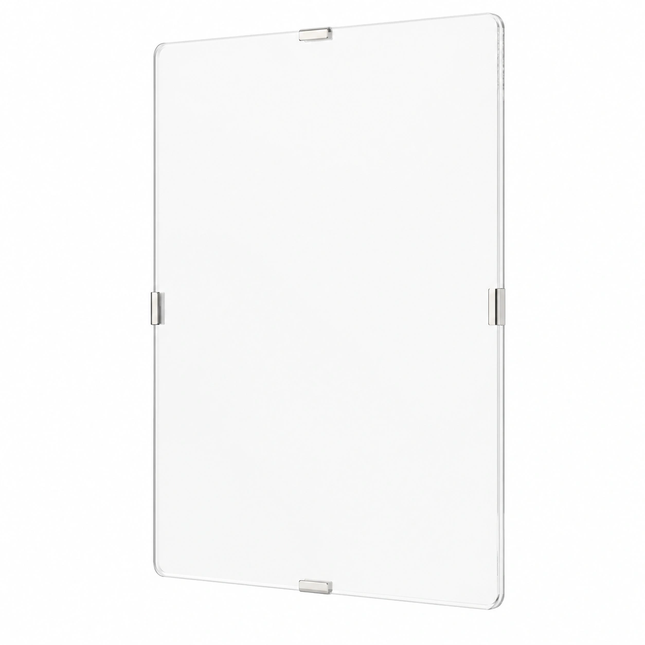 Marco flotante de vidrio transparente-NordicWoodLiving