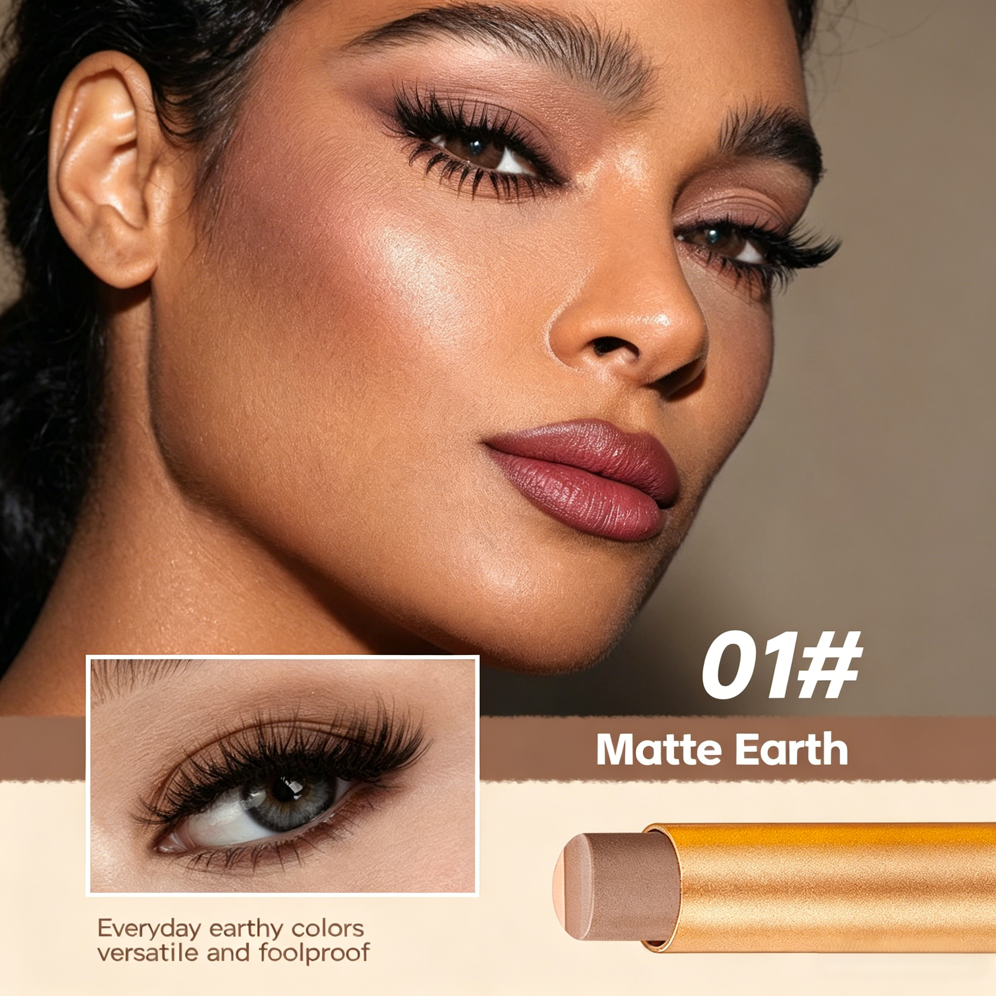 ✨ 3-in-1 Shimmer Eyeshadow Stick | One Swipe, Stunning Eyes 💖