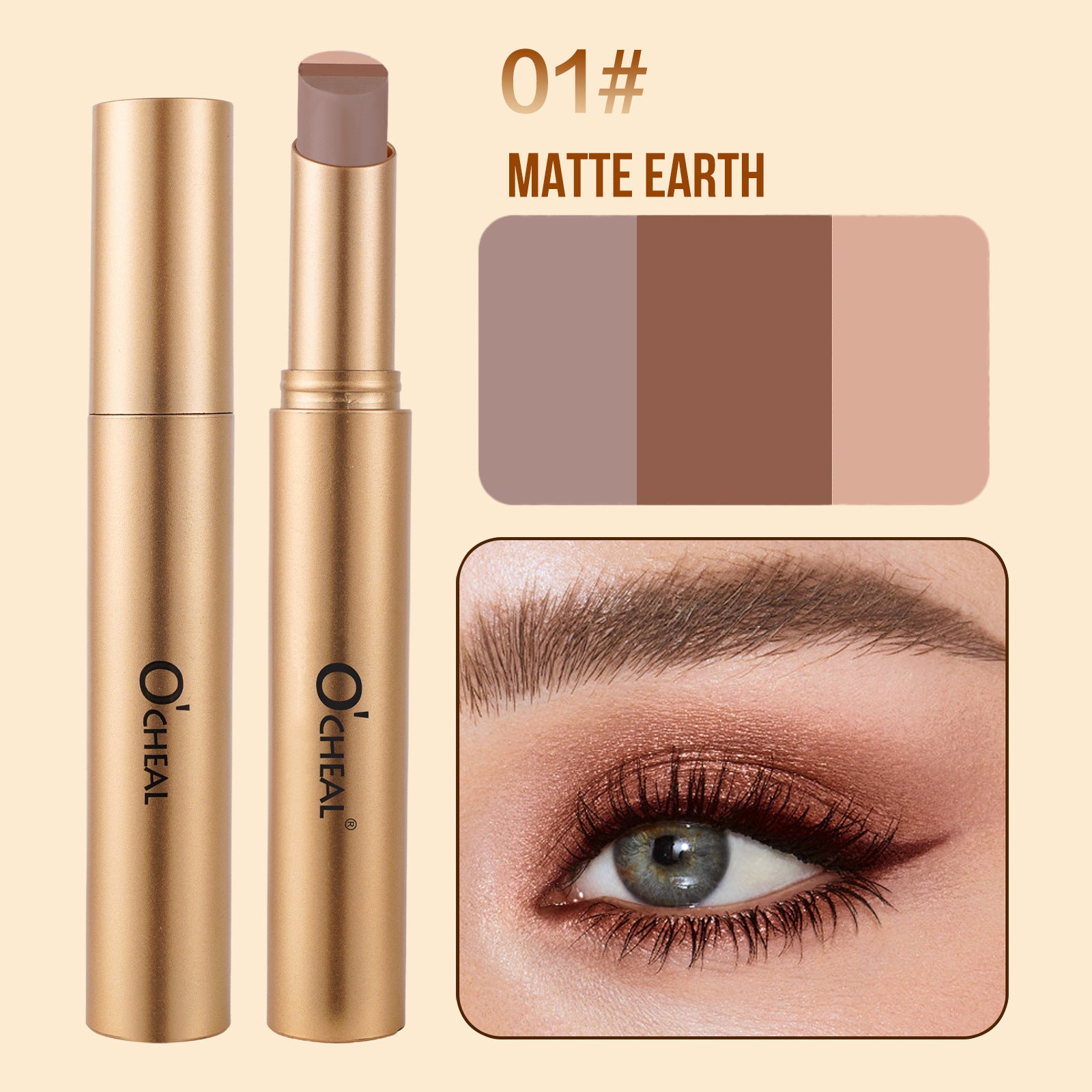 ✨ 3-in-1 Shimmer Eyeshadow Stick | One Swipe, Stunning Eyes 💖