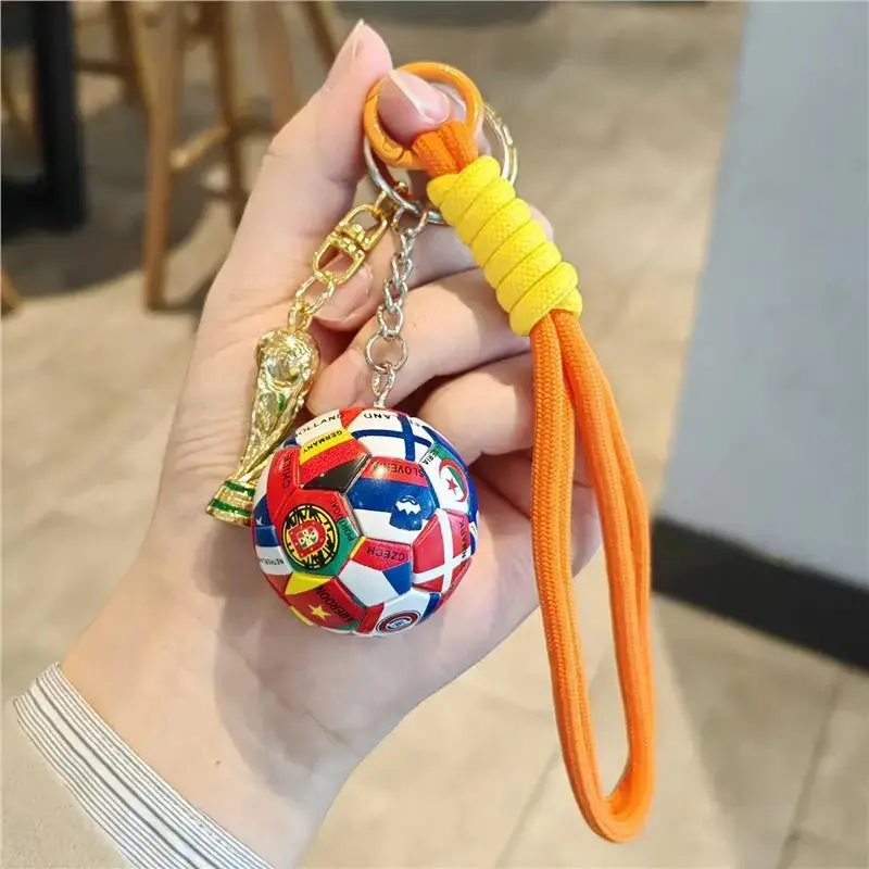 2026 World Cup Trophy Keychain, Soccer Fan Souvenir Pendant, Premium Memorial Gift for Men & Women