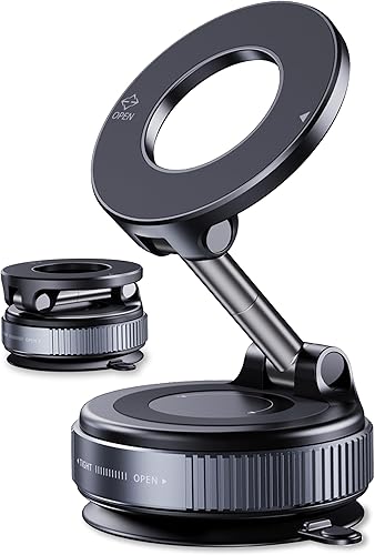 Magnetic Phone Holder for Car,Vacuum Suction Cup Phone Mount