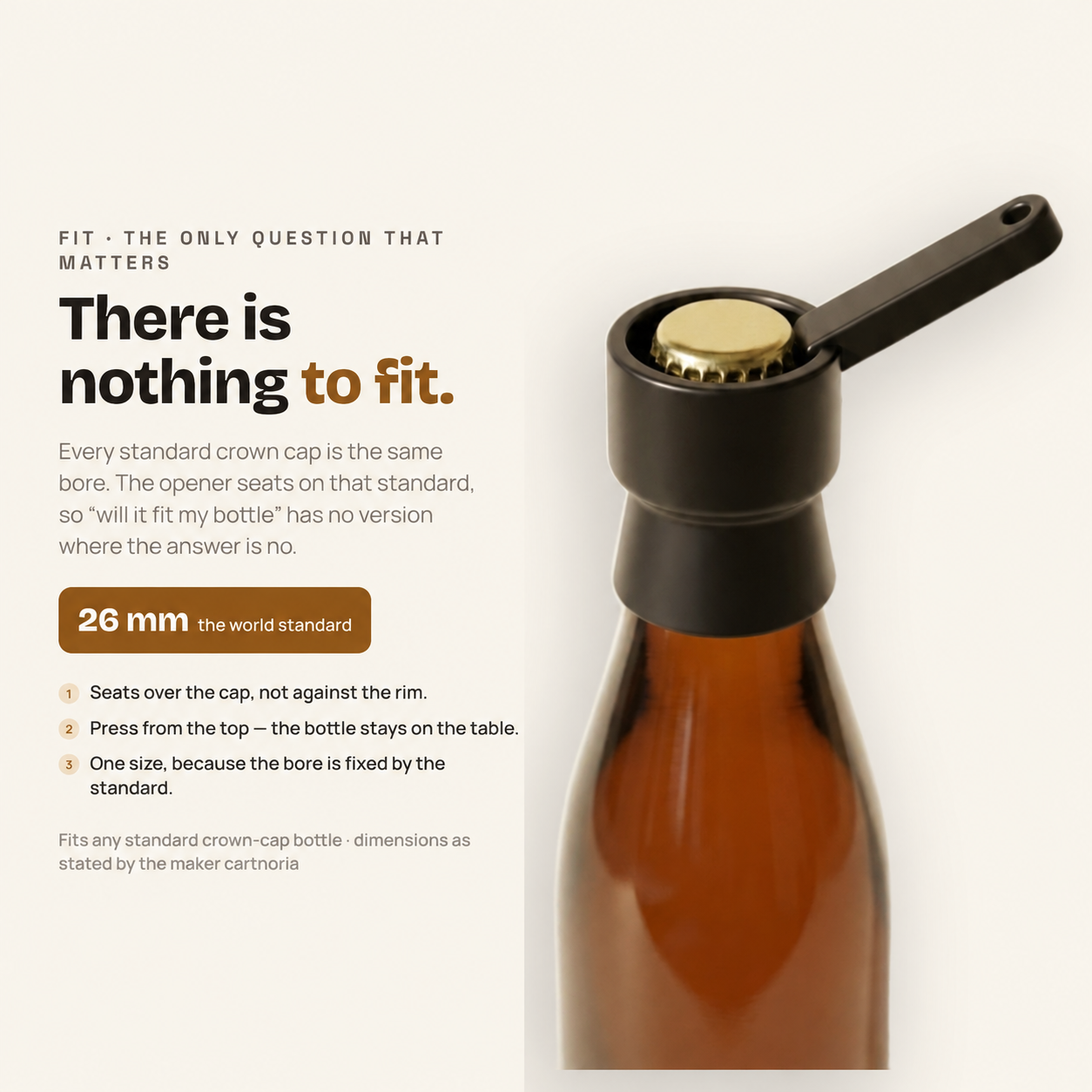Bottle cap opener