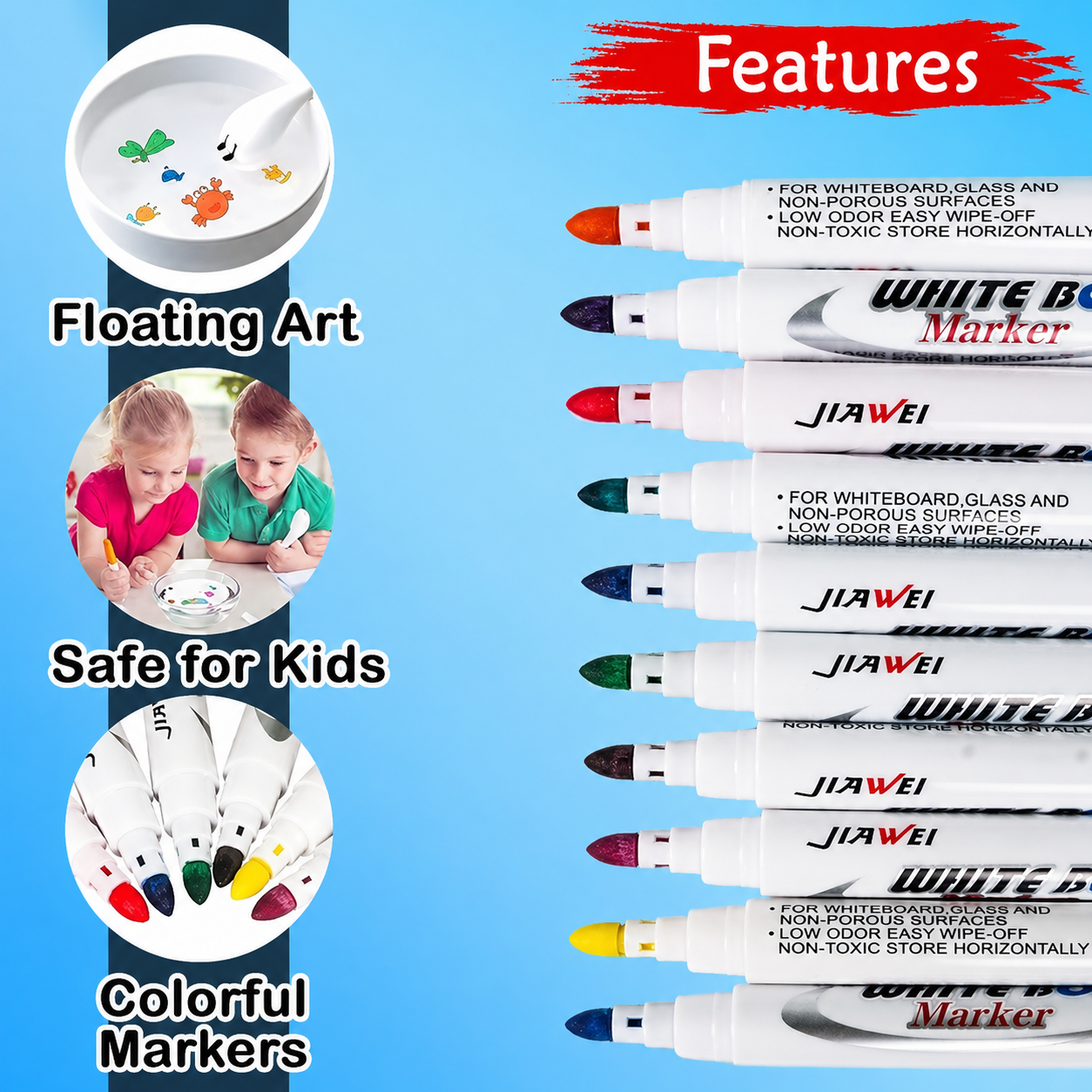 Doodle Art Pens | Draw, Float & Reuse