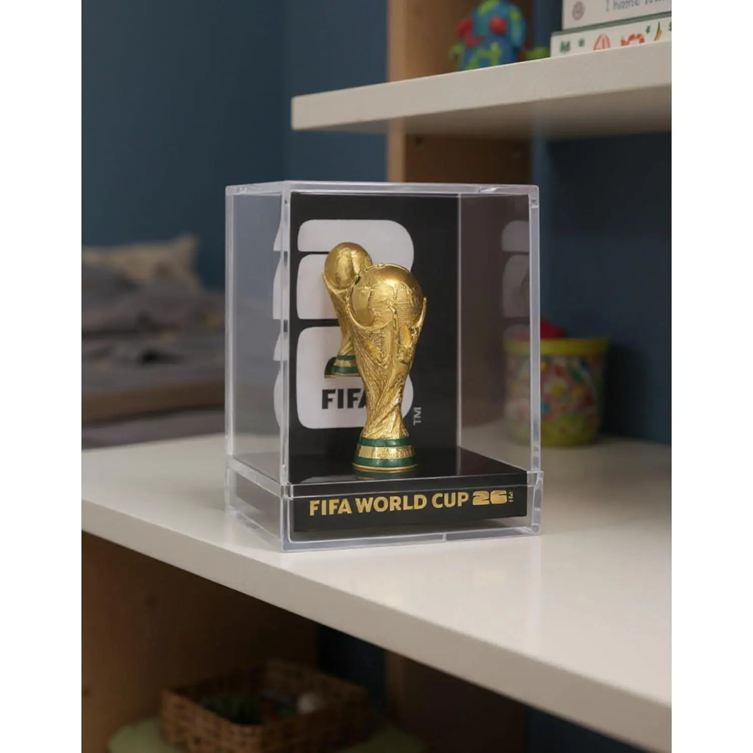 Sivora™ Official FIFA World Cup 2026 Edition - 3 Inch 3D Trophy Inside a Premium Acrylic Case - Timeless Collector’s Item - FIFA World Cup Trophy Replica Perfect for Man Cave or Football Memorabilia
