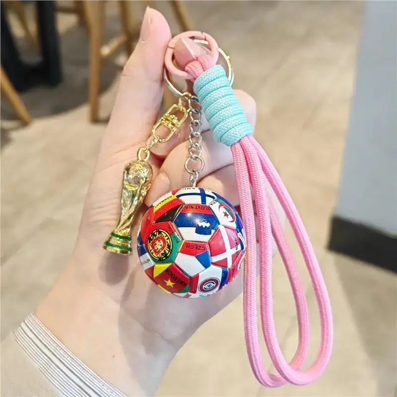 2026 World Cup Trophy Keychain, Soccer Fan Souvenir Pendant, Premium Memorial Gift for Men & Women