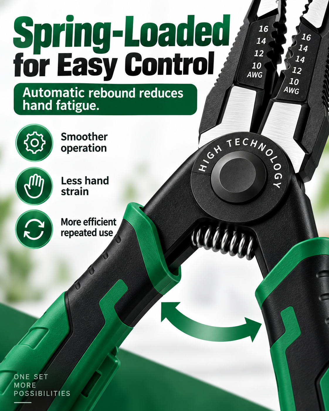 6-in-1 Interchangeable Head Pliers Set, Built-in 12-250V Voltage Detection
