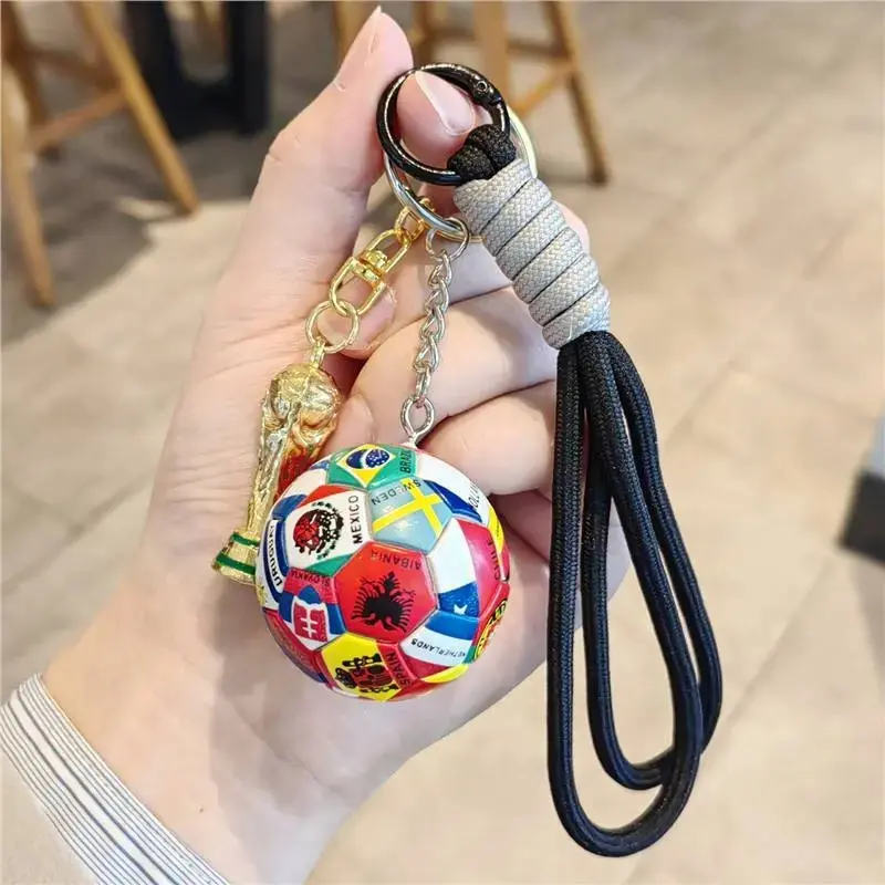 2026 World Cup Trophy Keychain, Soccer Fan Souvenir Pendant, Premium Memorial Gift for Men & Women