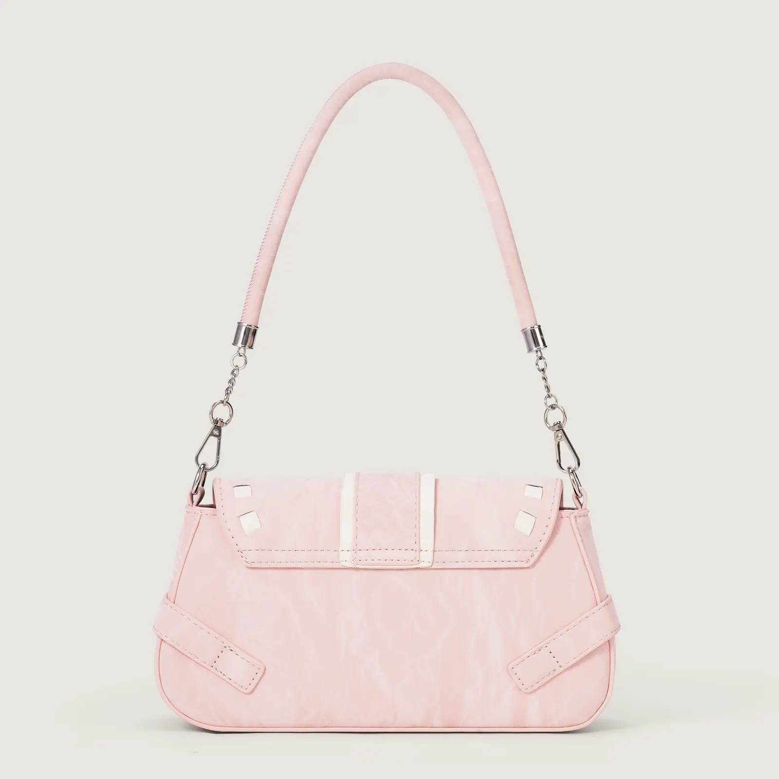 RAINSMORE - Baguette Bag with Cute Ribbon Pattern - Latest Model Women's Bag, Cute and Trendy Style, Sling Bag