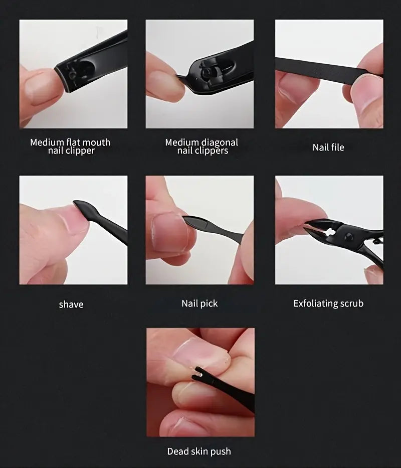 24pcs Professional Nail Clippers Kit