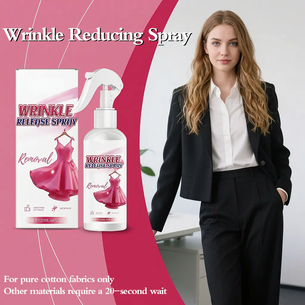 🔥 Wrinkle Releaser Spray 1PCS | Spray, Smooth & Go – No Iron Required