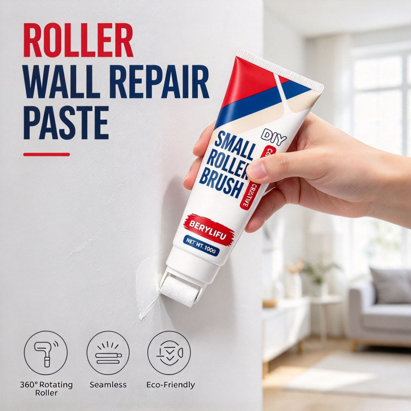 🥳2026 HOT SALE🥳💞50K+ SOLD! 🧱🖌️ 50% OFF! Waterproof Wall Repair Paste with Roller – 300g DIY cream, quick fix cracks, stains & peeling. Safe & easy! 🏠✅  🥳2026 HOT SALE🥳💞50K+ SOLD! 🧱🖌️ 50% OFF! Waterproof Wall Repair Paste with Roller – 300g DIY 