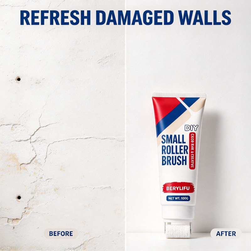 🥳2026 HOT SALE🥳💞50K+ SOLD! 🧱🖌️ 50% OFF! Waterproof Wall Repair Paste with Roller – 300g DIY cream, quick fix cracks, stains & peeling. Safe & easy! 🏠✅  🥳2026 HOT SALE🥳💞50K+ SOLD! 🧱🖌️ 50% OFF! Waterproof Wall Repair Paste with Roller – 300g DIY 