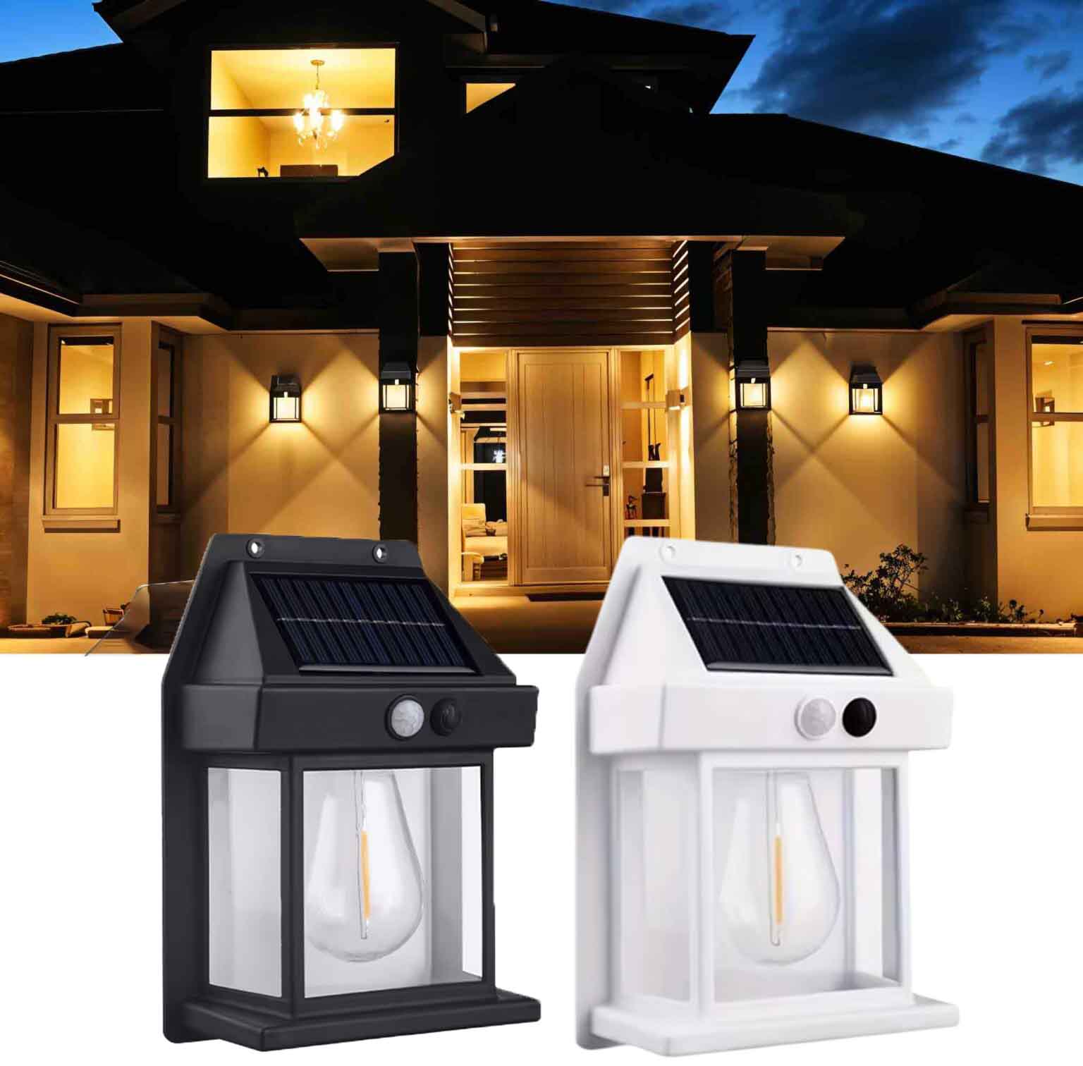 🌱 100% Solar Powered | Wireless design⚡zero electricity costs, automatically charges in sunlight. Turns on automatically at sunset, keeping your yard brightly lit!