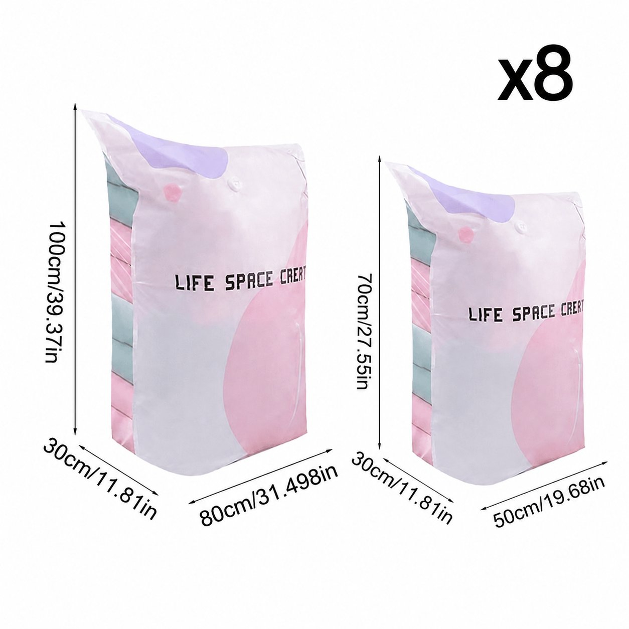 📦 Large-Capacity Vacuum Bags – No Pump Needed! 💨✨
