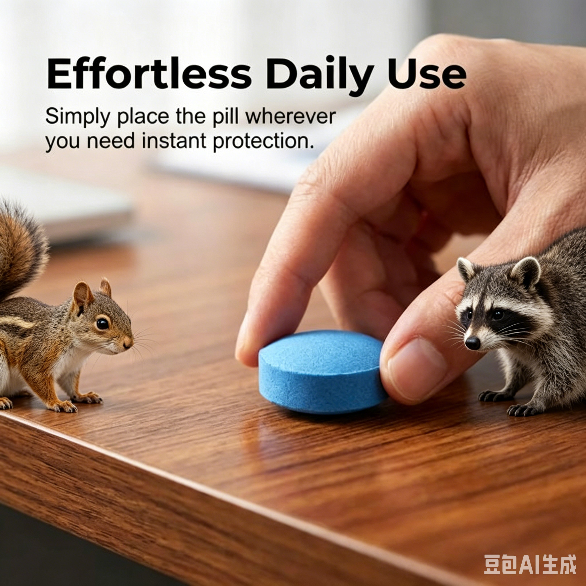 Long-Lasting All-Pest Repellent Tablets for Home | Repels Mosquitoes, Squirrels, Raccoons, Roaches & Insects | Pet-Safe & Wildlife-Friendly, No Harm to Animals
