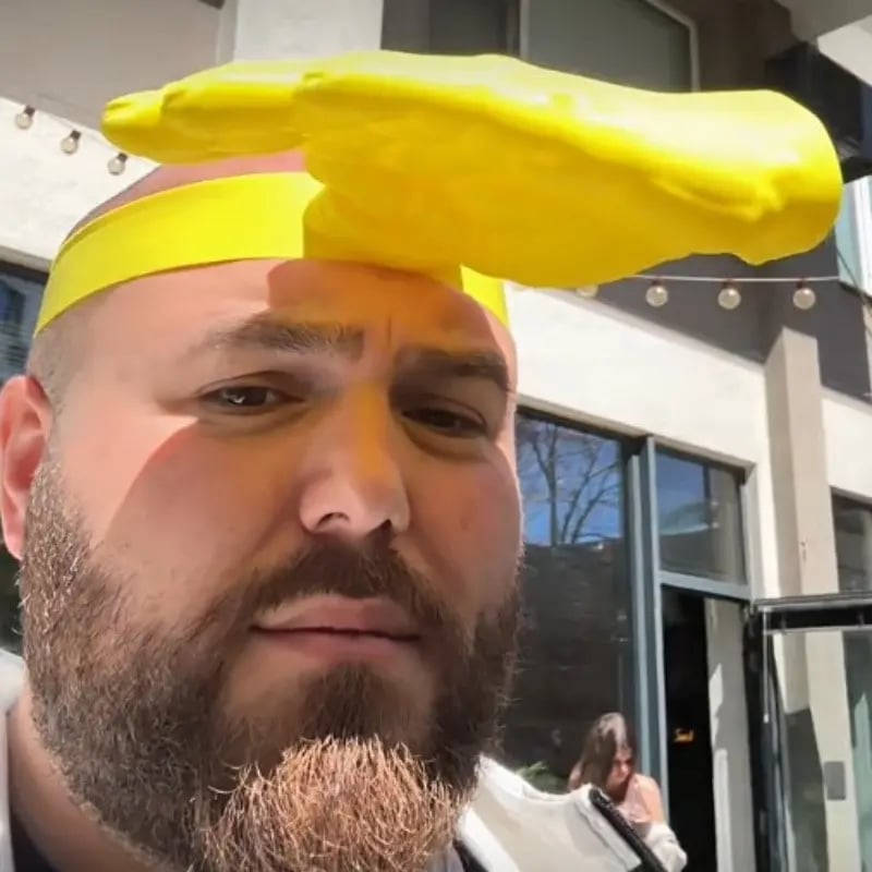 Funny Palm-Sized Sun Hat