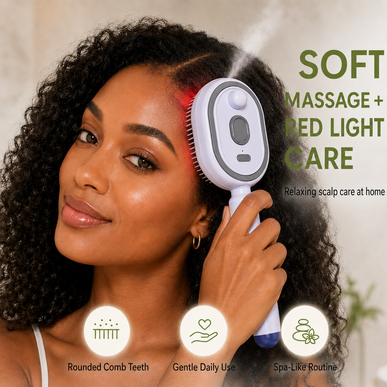 💫SAVE 50% NOW🪮✨Steam Mist Straightening Comb – Easy Salon-Like Hair