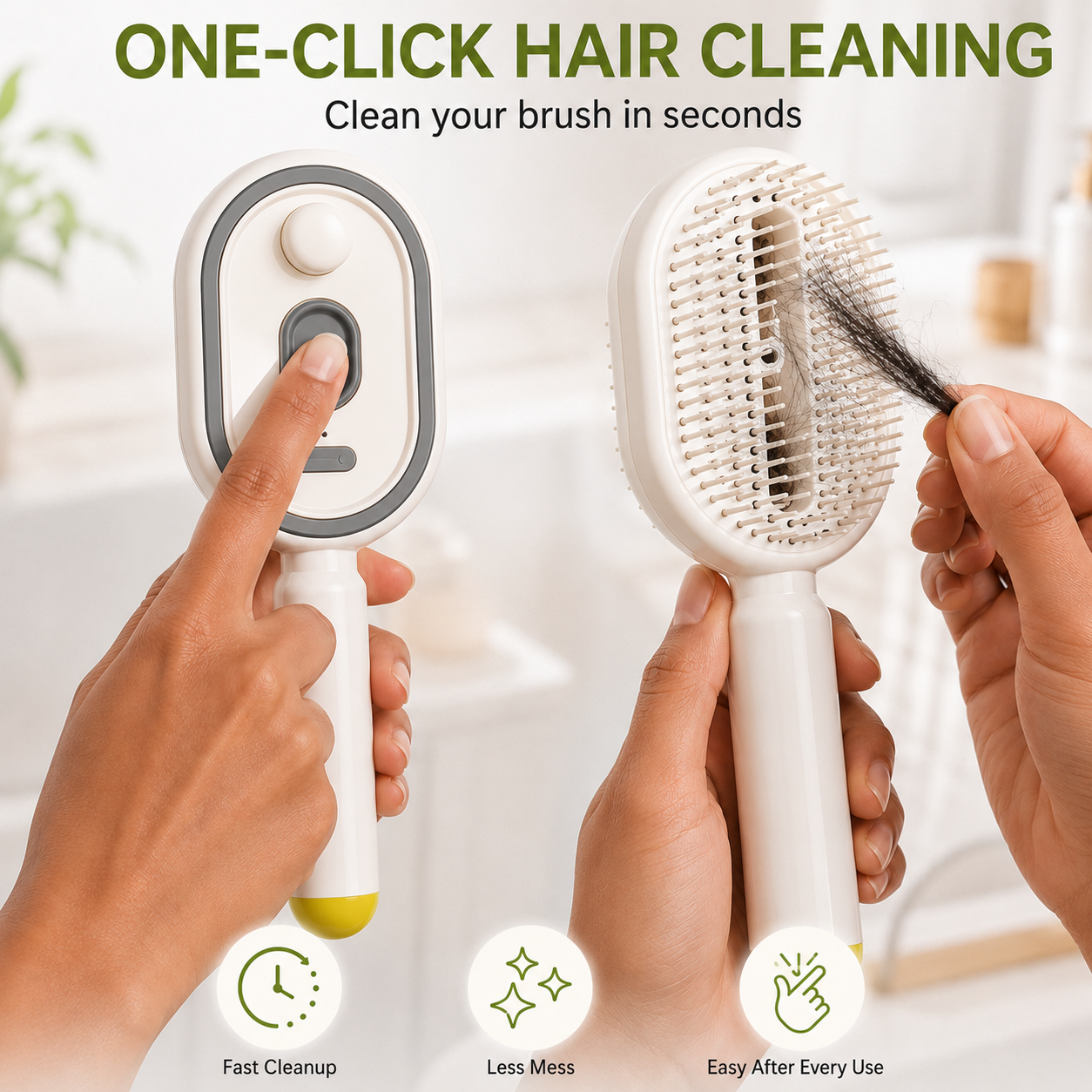 💫SAVE 50% NOW🪮✨Steam Mist Straightening Comb – Easy Salon-Like Hair
