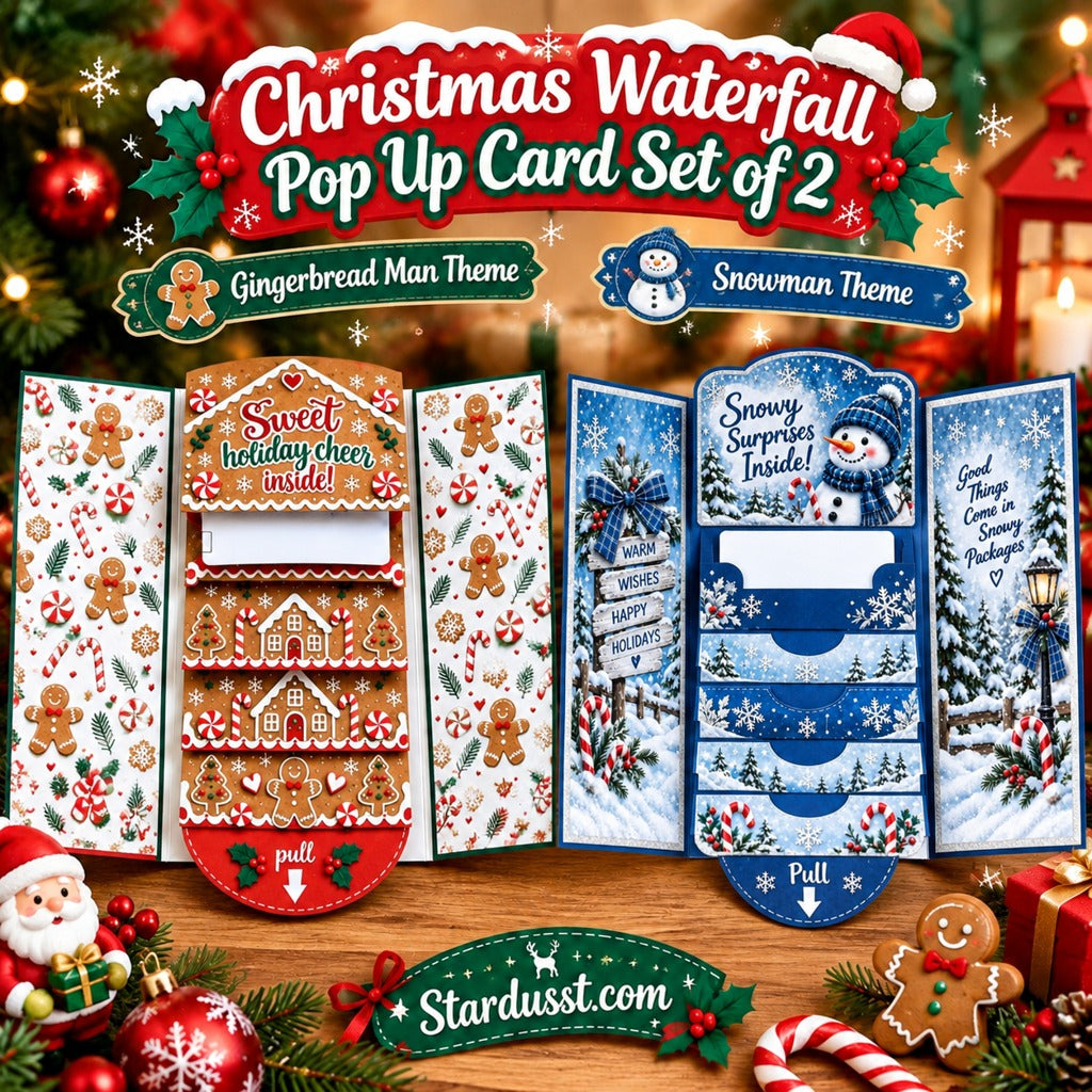 💝70% OFF!!!-Ready for Christmas!🎄🎁Christmas Pull-Tab 3D Greeting Card – Interactive Sliding Design