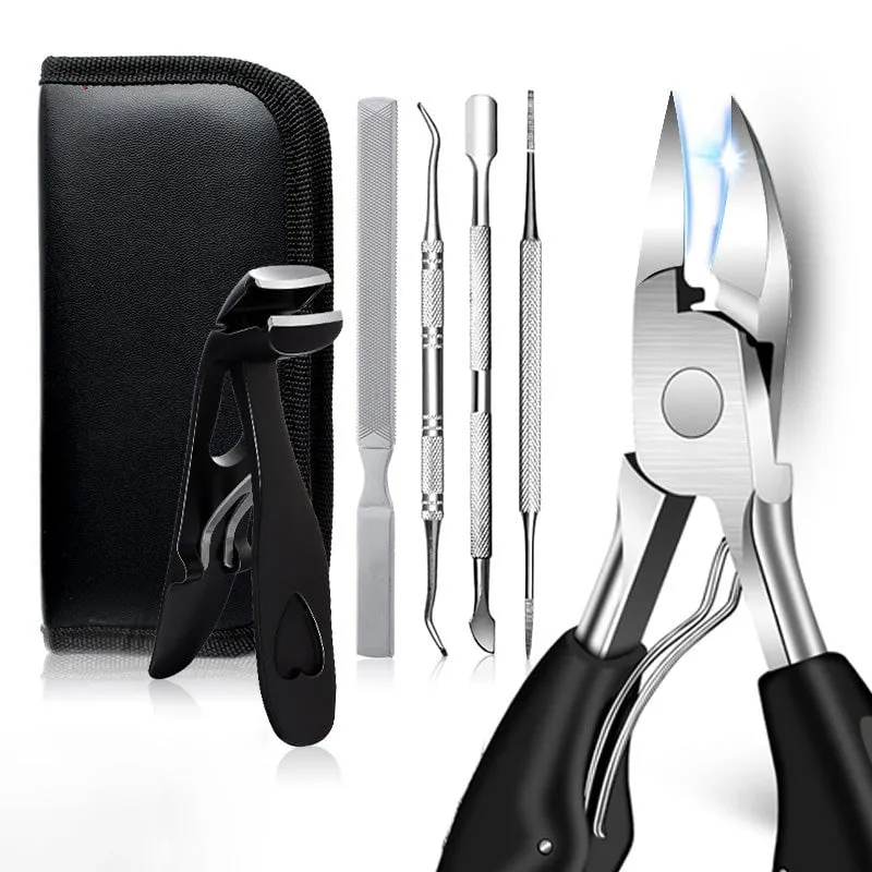 WIDE-OPENING POWDERSTEEL NAIL CLIPPER EFFORTLESS TRIMMING, COMFORTABLE NAIL CARE